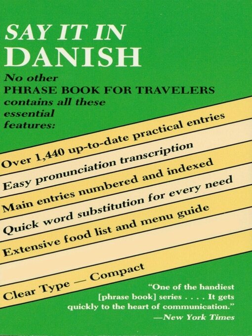 Title details for Say It in Danish by Dover - Available
